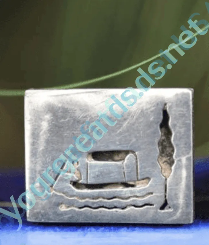 Sterling Silver Cuff Links with Cut Away Design