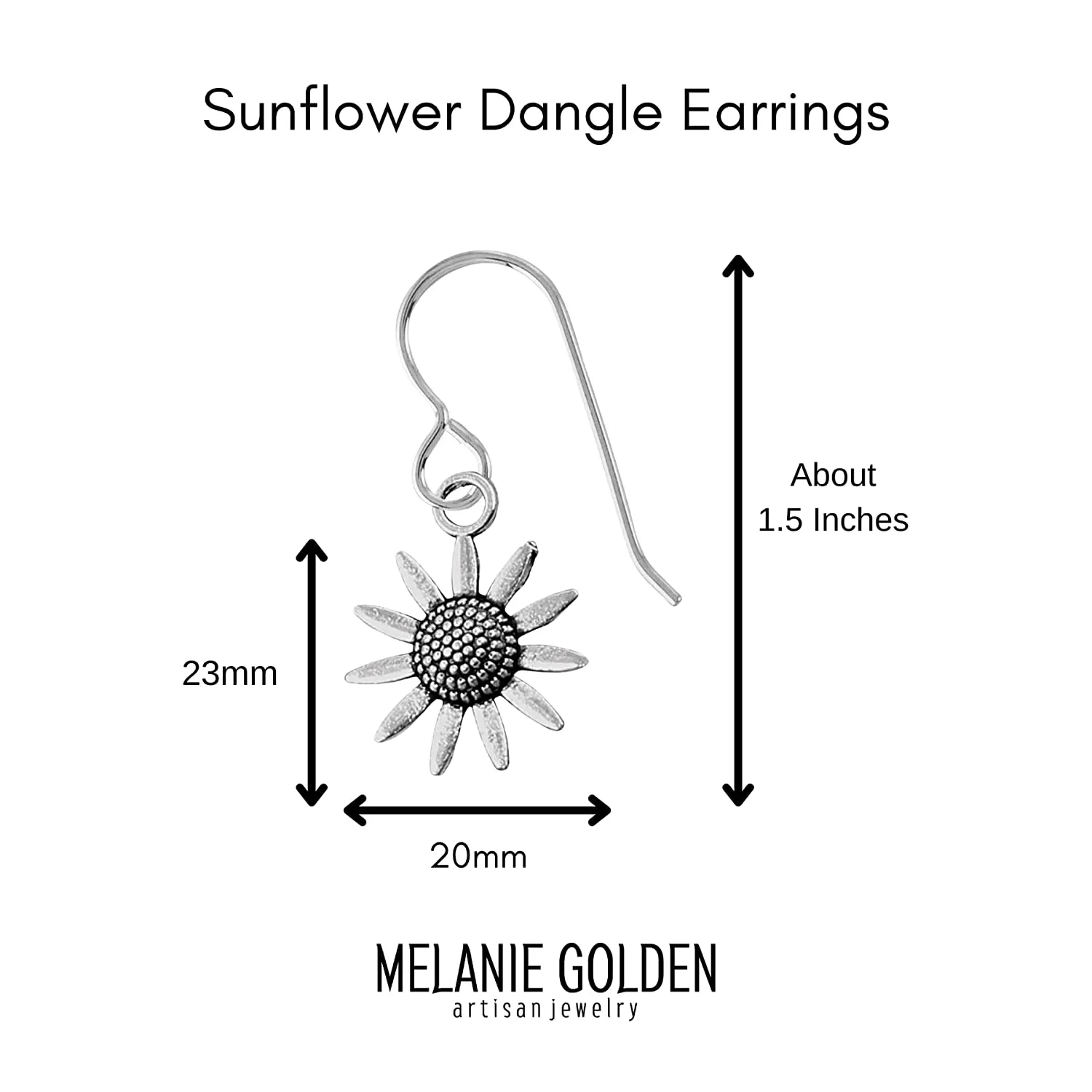 Sunflower Dangle Earrings