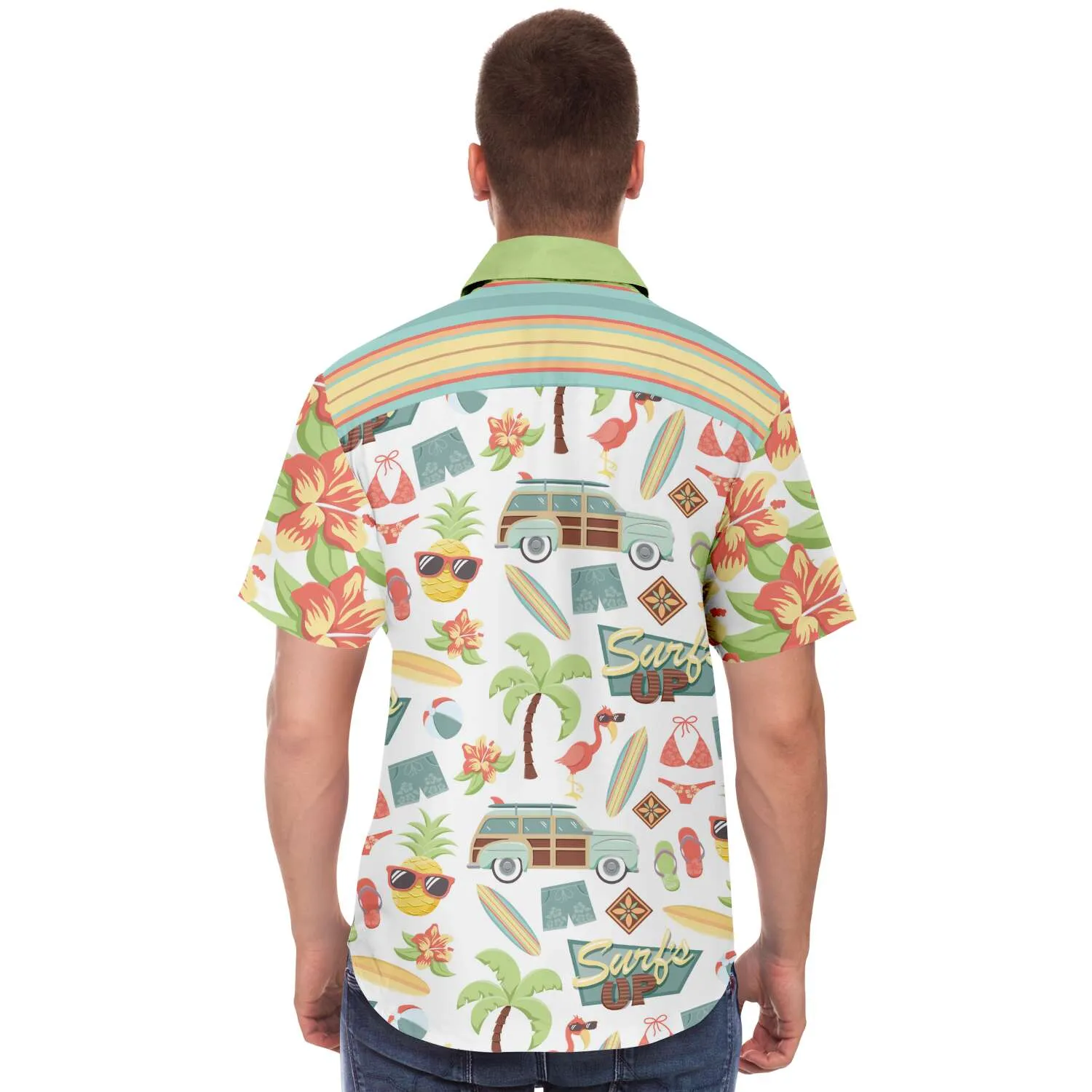 Surf's Up Kowabunga S/S Button Down Shirt