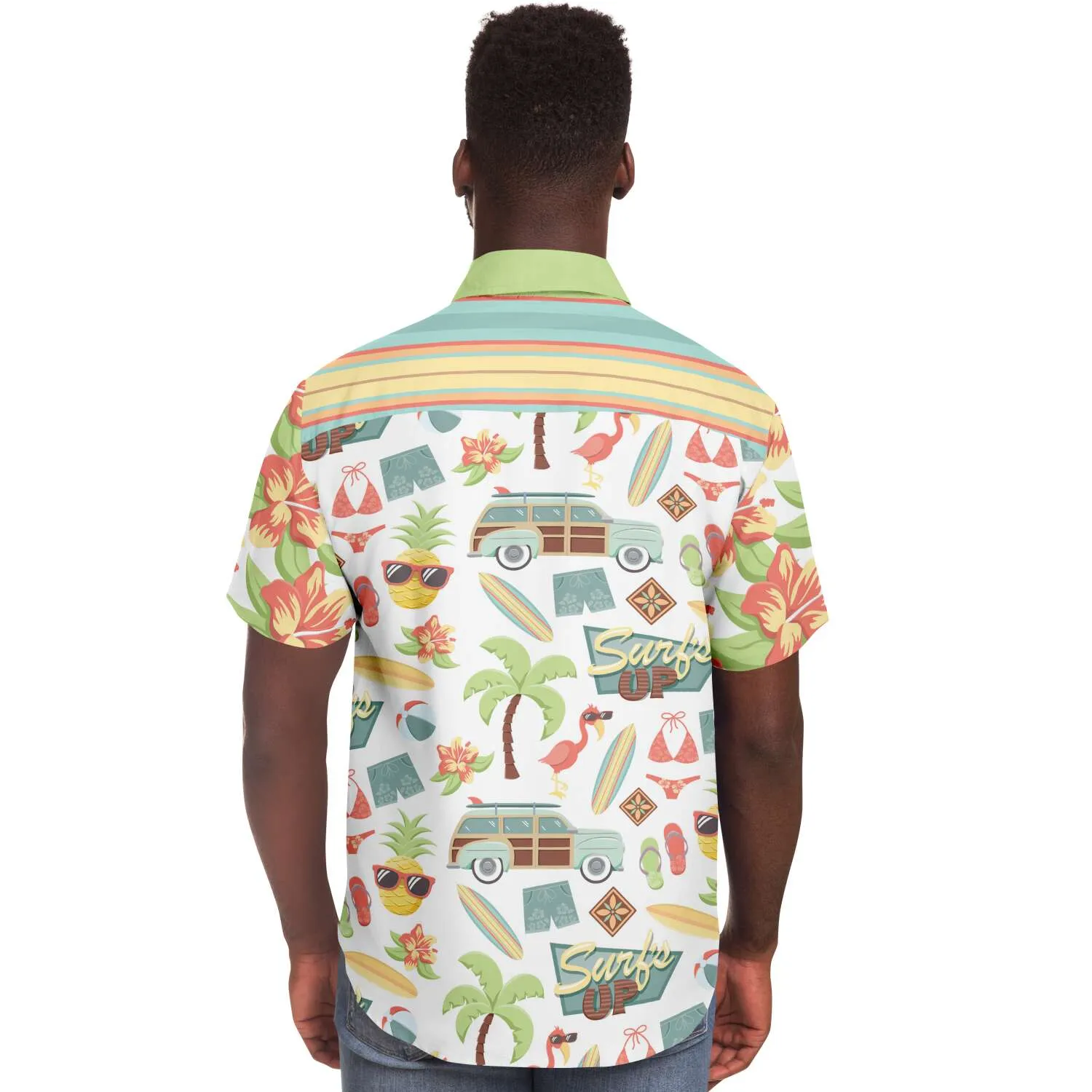 Surf's Up Kowabunga S/S Button Down Shirt