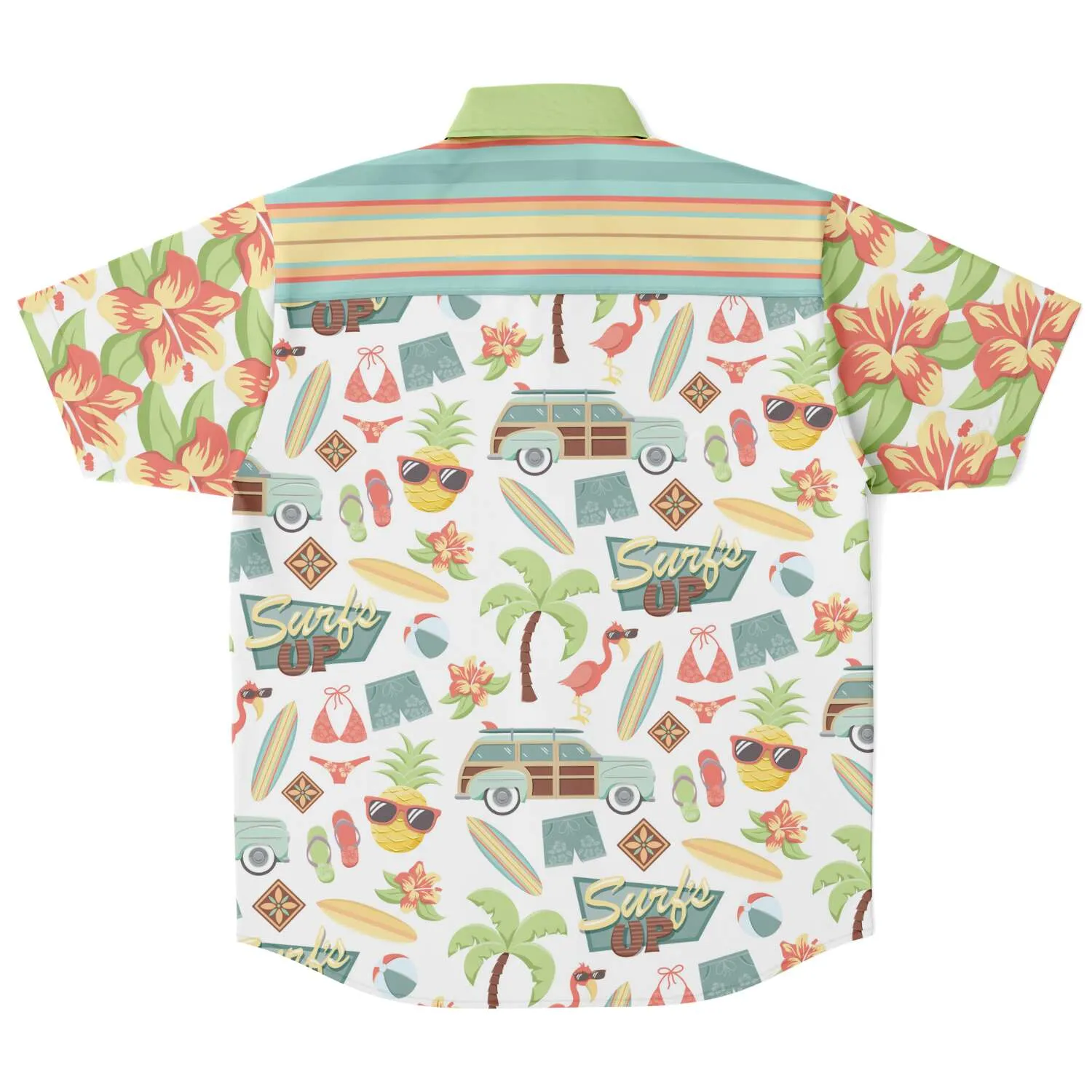 Surf's Up Kowabunga S/S Button Down Shirt