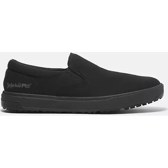 Timberland Pro Men's Burbank ST Slip On Work Shoe -Black- TB0A619Y001