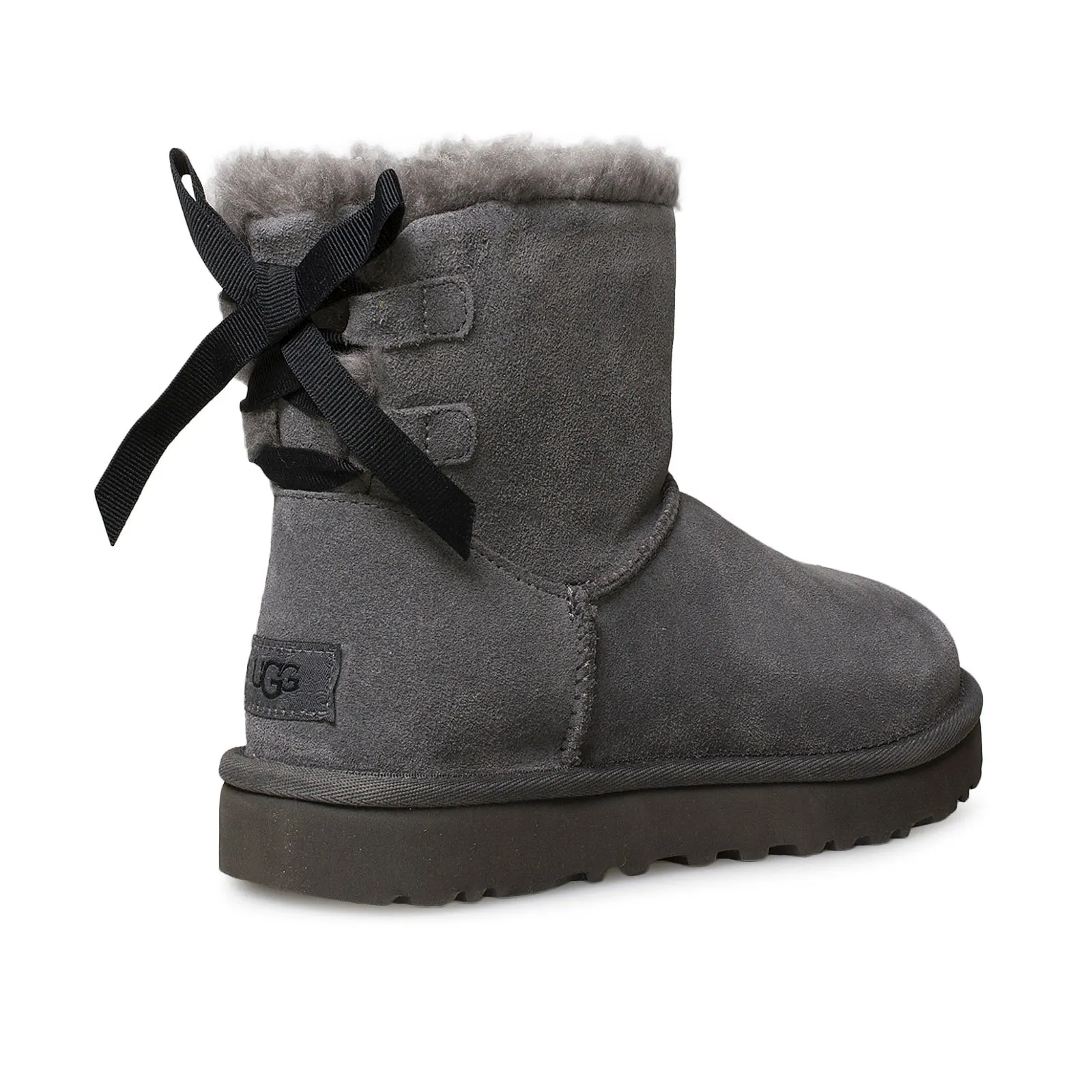 UGG Mini Continuity Bow Charcoal Boots - Women's