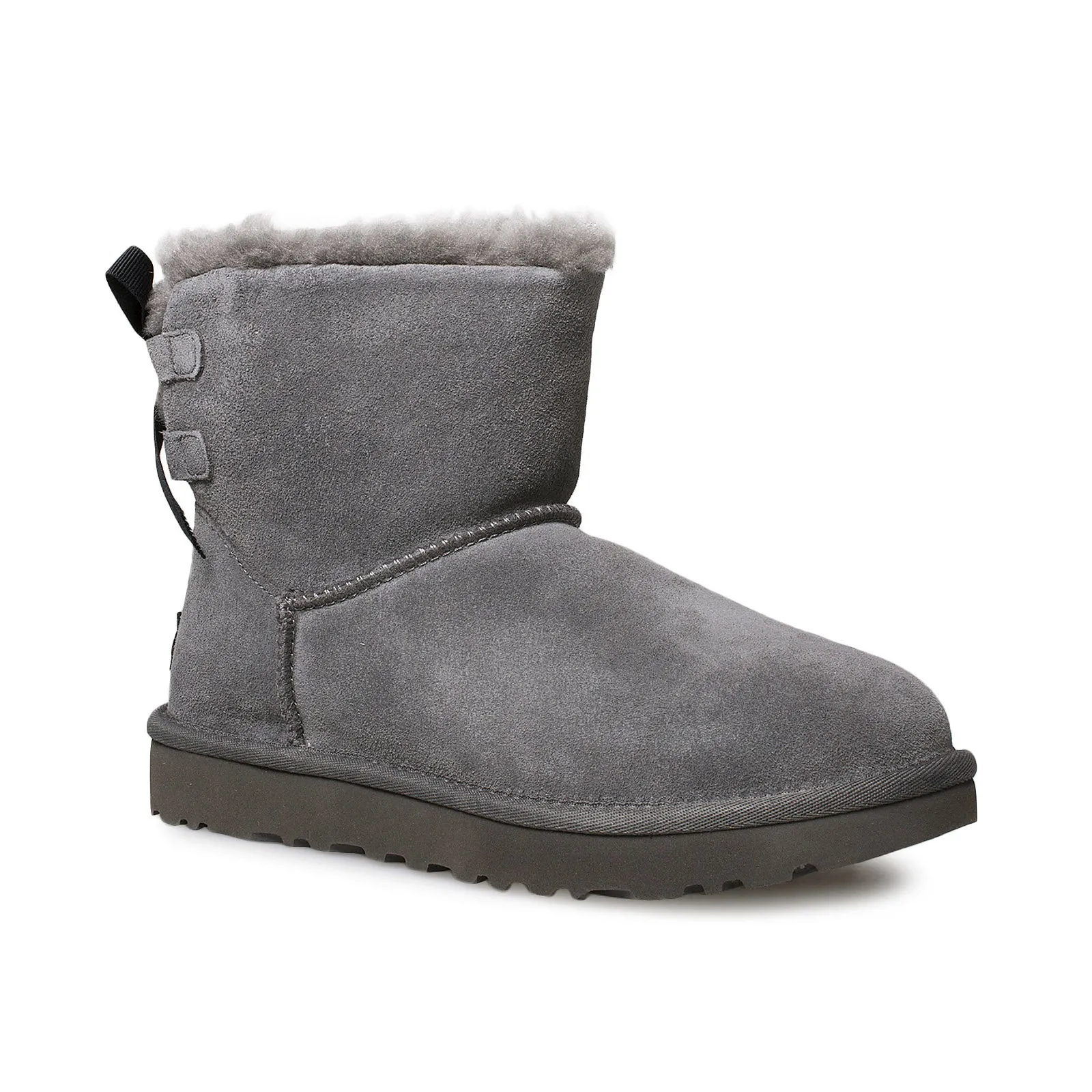 UGG Mini Continuity Bow Charcoal Boots - Women's