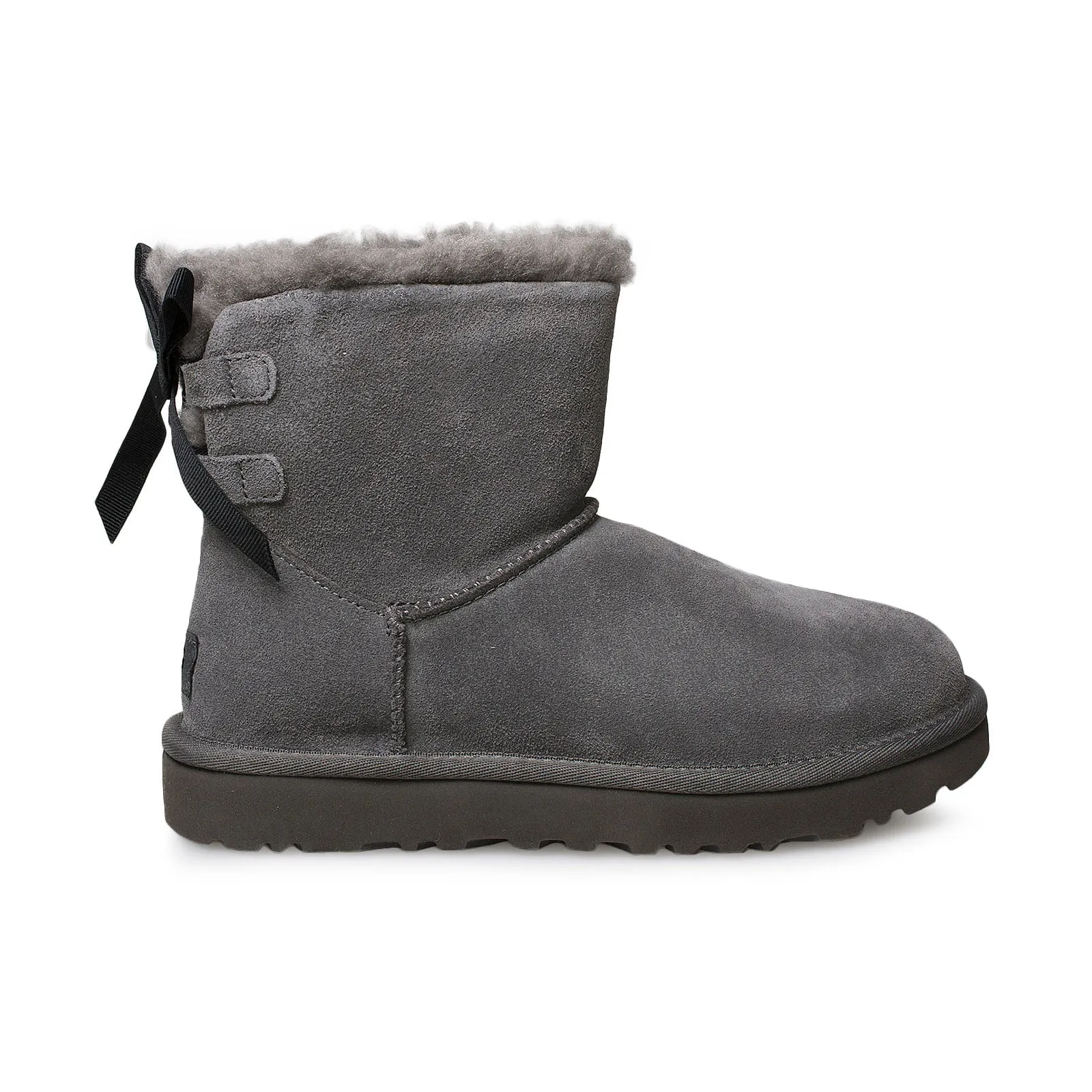 UGG Mini Continuity Bow Charcoal Boots - Women's