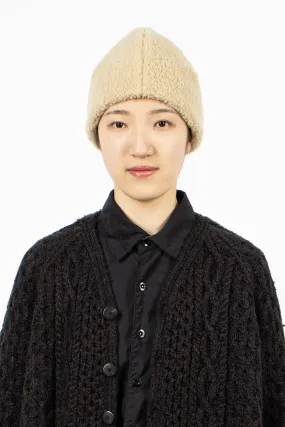 Veggie Shearling Hat Beige