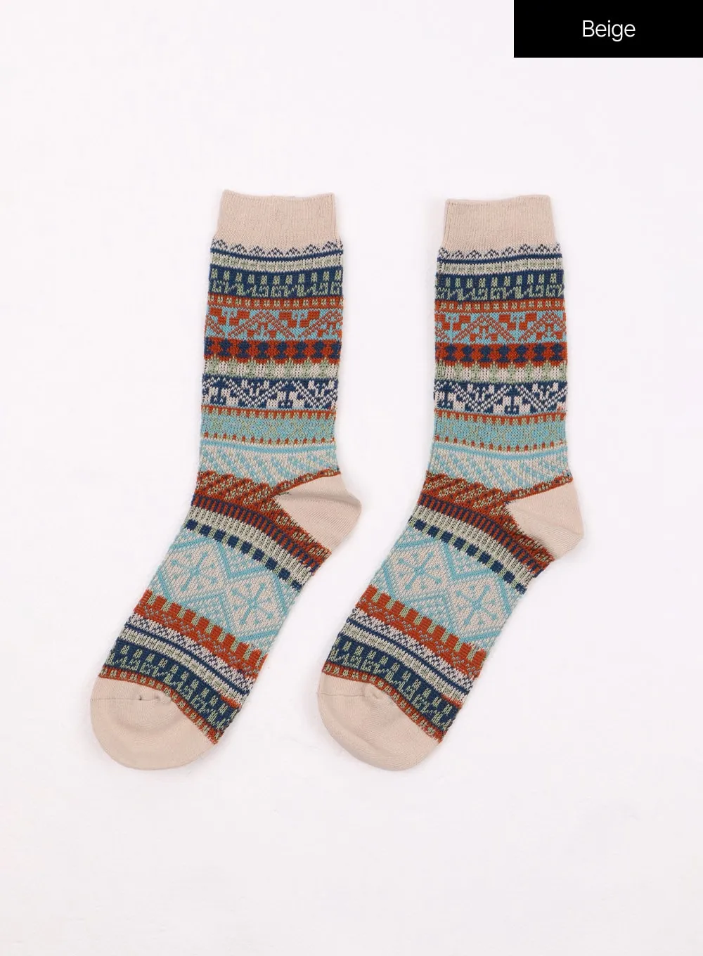 Vintage Striped Socks OF405