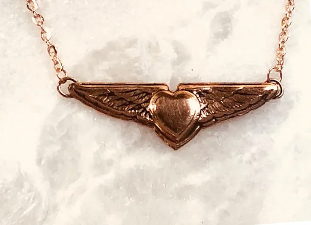 Winged Heart Necklace