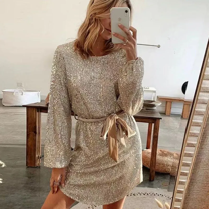 Women Casual O-Neck Dress